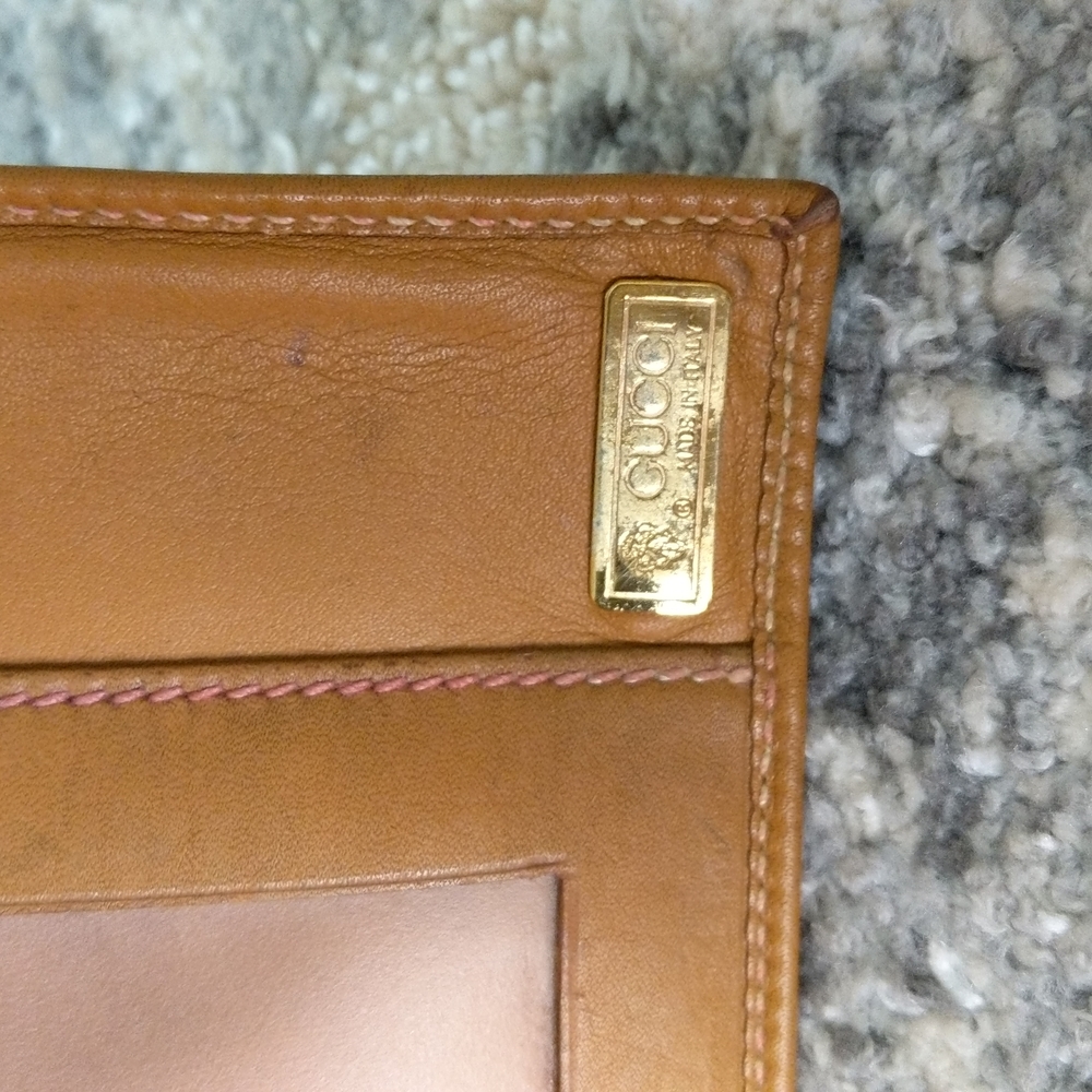 Gucci Beige Canvas Continental Wallet with Brown Leather Trim and Gold Hardware - Picture 9 of 16